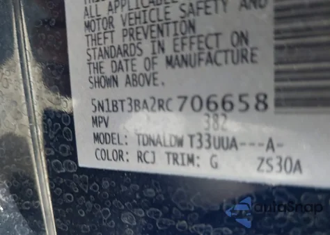 2024 Nissan Rogue Sv Fwd z USA, uszkodzony, nr VIN 5N1BT3BA2RC706658